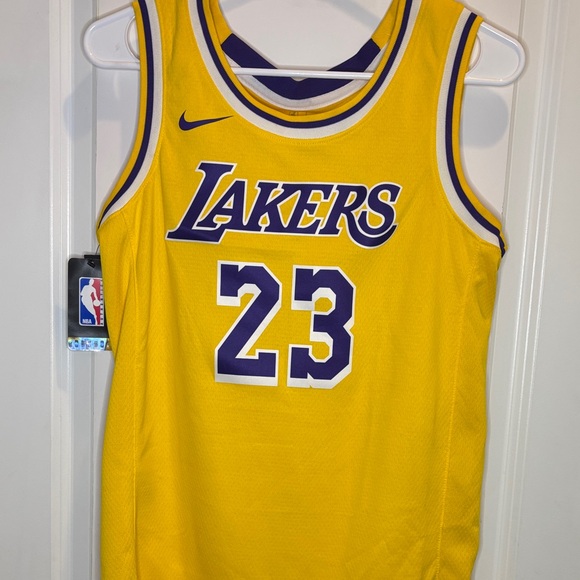 Nike Other - Nike Yellow and Purple Lakers #23 Basketball Jersey